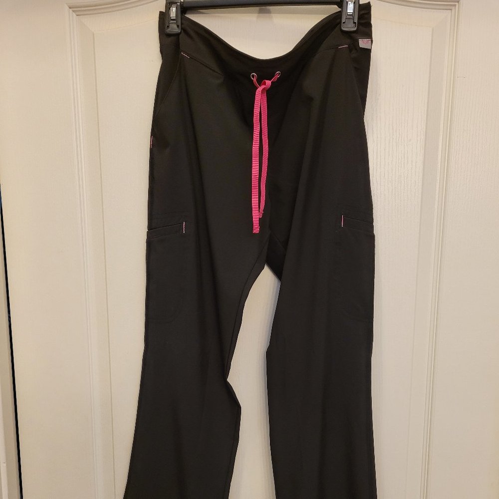 Pink & Black Scrub Pants